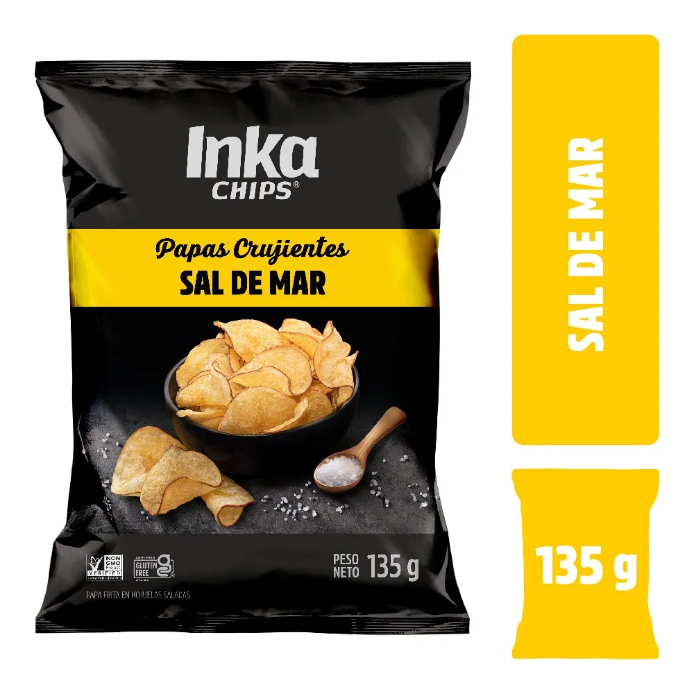Papas Inka Chips Sal de Mar 135g